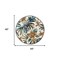 Homeroots 4 ft. Round Blue & White Tropical Area Rug 396188 - alternate 6